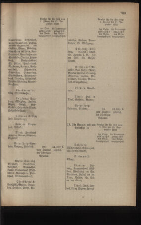 Post- und Telegraphen-Verordnungsblatt für das Verwaltungsgebiet des K.-K. Handelsministeriums 19220816 Seite: 3