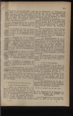 Post- und Telegraphen-Verordnungsblatt für das Verwaltungsgebiet des K.-K. Handelsministeriums 19220816 Seite: 5