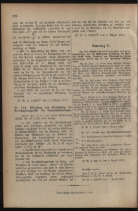 Post- und Telegraphen-Verordnungsblatt für das Verwaltungsgebiet des K.-K. Handelsministeriums 19220816 Seite: 6