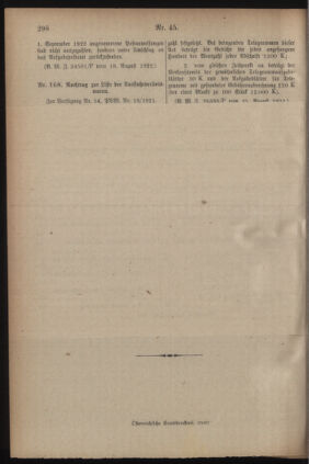 Post- und Telegraphen-Verordnungsblatt für das Verwaltungsgebiet des K.-K. Handelsministeriums 19220825 Seite: 8