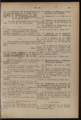 Post- und Telegraphen-Verordnungsblatt für das Verwaltungsgebiet des K.-K. Handelsministeriums 19220901 Seite: 3