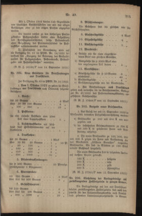 Post- und Telegraphen-Verordnungsblatt für das Verwaltungsgebiet des K.-K. Handelsministeriums 19220922 Seite: 3