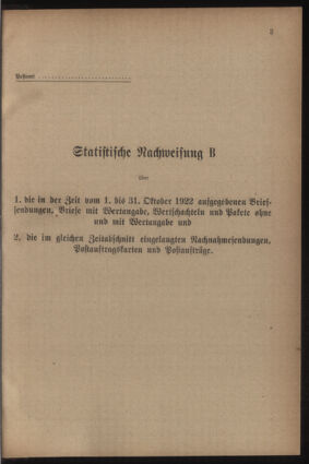 Post- und Telegraphen-Verordnungsblatt für das Verwaltungsgebiet des K.-K. Handelsministeriums 19221010 Seite: 11