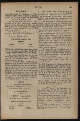 Post- und Telegraphen-Verordnungsblatt für das Verwaltungsgebiet des K.-K. Handelsministeriums 19221010 Seite: 5