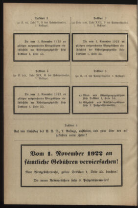 Post- und Telegraphen-Verordnungsblatt für das Verwaltungsgebiet des K.-K. Handelsministeriums 19221020 Seite: 14