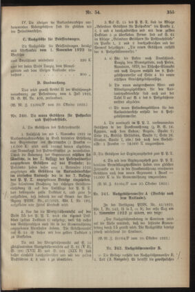 Post- und Telegraphen-Verordnungsblatt für das Verwaltungsgebiet des K.-K. Handelsministeriums 19221020 Seite: 5