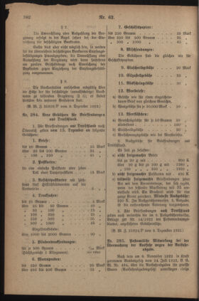 Post- und Telegraphen-Verordnungsblatt für das Verwaltungsgebiet des K.-K. Handelsministeriums 19221215 Seite: 14