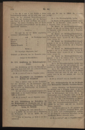 Post- und Telegraphen-Verordnungsblatt für das Verwaltungsgebiet des K.-K. Handelsministeriums 19221230 Seite: 8