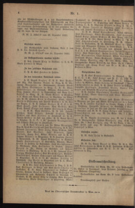 Post- und Telegraphen-Verordnungsblatt für das Verwaltungsgebiet des K.-K. Handelsministeriums 19230108 Seite: 4