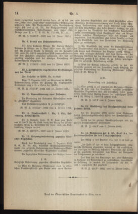 Post- und Telegraphen-Verordnungsblatt für das Verwaltungsgebiet des K.-K. Handelsministeriums 19230115 Seite: 2