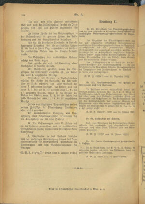 Post- und Telegraphen-Verordnungsblatt für das Verwaltungsgebiet des K.-K. Handelsministeriums 19230123 Seite: 4