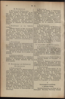 Post- und Telegraphen-Verordnungsblatt für das Verwaltungsgebiet des K.-K. Handelsministeriums 19230128 Seite: 6