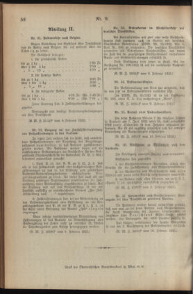 Post- und Telegraphen-Verordnungsblatt für das Verwaltungsgebiet des K.-K. Handelsministeriums 19230221 Seite: 6