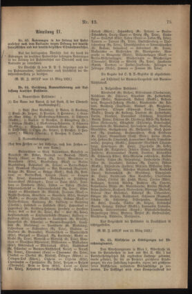 Post- und Telegraphen-Verordnungsblatt für das Verwaltungsgebiet des K.-K. Handelsministeriums 19230317 Seite: 5