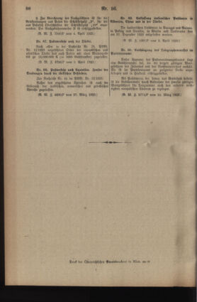 Post- und Telegraphen-Verordnungsblatt für das Verwaltungsgebiet des K.-K. Handelsministeriums 19230405 Seite: 6