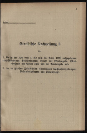 Post- und Telegraphen-Verordnungsblatt für das Verwaltungsgebiet des K.-K. Handelsministeriums 19230410 Seite: 5