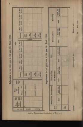 Post- und Telegraphen-Verordnungsblatt für das Verwaltungsgebiet des K.-K. Handelsministeriums 19230410 Seite: 6