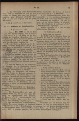 Post- und Telegraphen-Verordnungsblatt für das Verwaltungsgebiet des K.-K. Handelsministeriums 19230416 Seite: 3