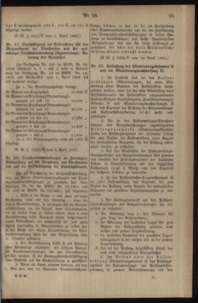 Post- und Telegraphen-Verordnungsblatt für das Verwaltungsgebiet des K.-K. Handelsministeriums 19230416 Seite: 5