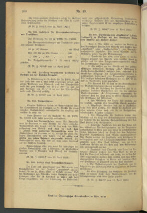 Post- und Telegraphen-Verordnungsblatt für das Verwaltungsgebiet des K.-K. Handelsministeriums 19230423 Seite: 4