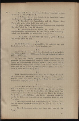 Post- und Telegraphen-Verordnungsblatt für das Verwaltungsgebiet des K.-K. Handelsministeriums 19230428 Seite: 7