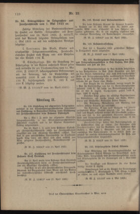 Post- und Telegraphen-Verordnungsblatt für das Verwaltungsgebiet des K.-K. Handelsministeriums 19230508 Seite: 6