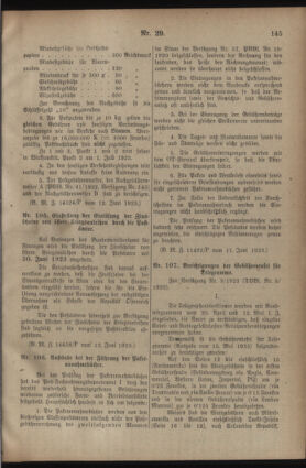 Post- und Telegraphen-Verordnungsblatt für das Verwaltungsgebiet des K.-K. Handelsministeriums 19230618 Seite: 5