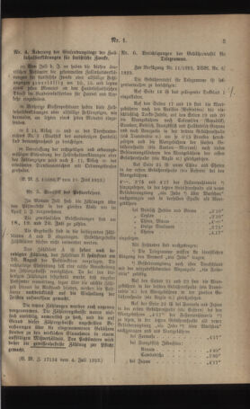 Post- und Telegraphen-Verordnungsblatt für das Verwaltungsgebiet des K.-K. Handelsministeriums 19230705 Seite: 3