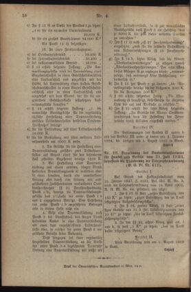 Post- und Telegraphen-Verordnungsblatt für das Verwaltungsgebiet des K.-K. Handelsministeriums 19230725 Seite: 6