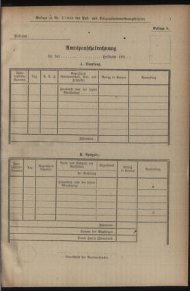 Post- und Telegraphen-Verordnungsblatt für das Verwaltungsgebiet des K.-K. Handelsministeriums 19230809 Seite: 13