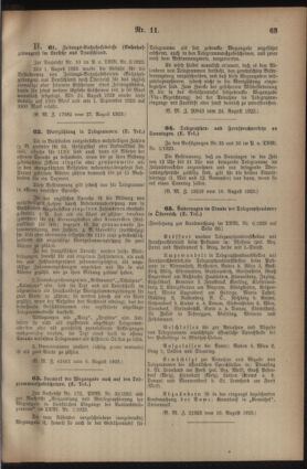 Post- und Telegraphen-Verordnungsblatt für das Verwaltungsgebiet des K.-K. Handelsministeriums 19230906 Seite: 3