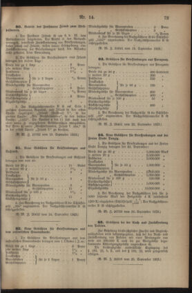 Post- und Telegraphen-Verordnungsblatt für das Verwaltungsgebiet des K.-K. Handelsministeriums 19230926 Seite: 3