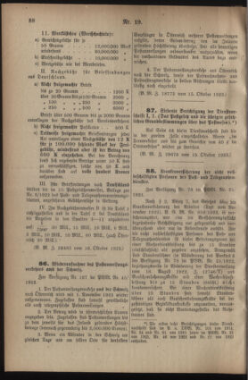 Post- und Telegraphen-Verordnungsblatt für das Verwaltungsgebiet des K.-K. Handelsministeriums 19231020 Seite: 2