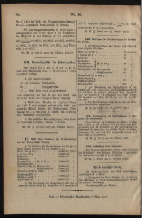 Post- und Telegraphen-Verordnungsblatt für das Verwaltungsgebiet des K.-K. Handelsministeriums 19231025 Seite: 4