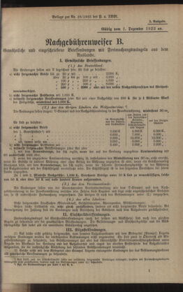 Post- und Telegraphen-Verordnungsblatt für das Verwaltungsgebiet des K.-K. Handelsministeriums 19231123 Seite: 35