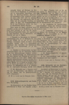 Post- und Telegraphen-Verordnungsblatt für das Verwaltungsgebiet des K.-K. Handelsministeriums 19231124 Seite: 2