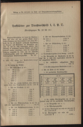 Post- und Telegraphen-Verordnungsblatt für das Verwaltungsgebiet des K.-K. Handelsministeriums 19231210 Seite: 9