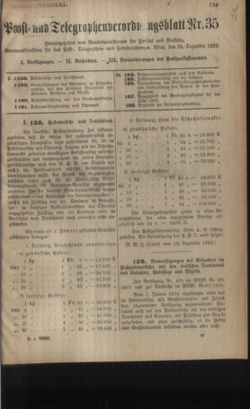 Post- und Telegraphen-Verordnungsblatt für das Verwaltungsgebiet des K.-K. Handelsministeriums 19231224 Seite: 1