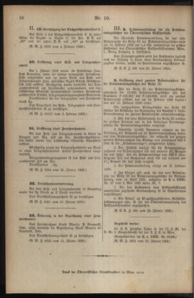 Post- und Telegraphen-Verordnungsblatt für das Verwaltungsgebiet des K.-K. Handelsministeriums 19290204 Seite: 2