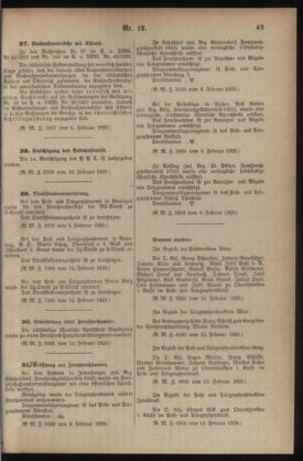 Post- und Telegraphen-Verordnungsblatt für das Verwaltungsgebiet des K.-K. Handelsministeriums 19290221 Seite: 3