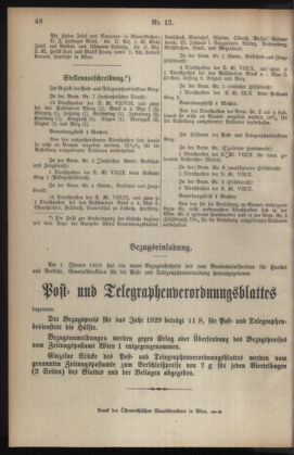 Post- und Telegraphen-Verordnungsblatt für das Verwaltungsgebiet des K.-K. Handelsministeriums 19290308 Seite: 4