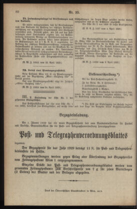 Post- und Telegraphen-Verordnungsblatt für das Verwaltungsgebiet des K.-K. Handelsministeriums 19290427 Seite: 2