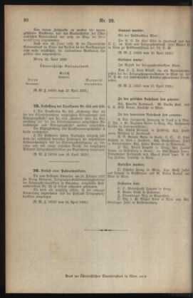 Post- und Telegraphen-Verordnungsblatt für das Verwaltungsgebiet des K.-K. Handelsministeriums 19290505 Seite: 2