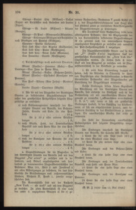 Post- und Telegraphen-Verordnungsblatt für das Verwaltungsgebiet des K.-K. Handelsministeriums 19290522 Seite: 2