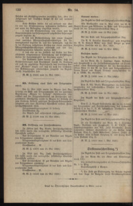 Post- und Telegraphen-Verordnungsblatt für das Verwaltungsgebiet des K.-K. Handelsministeriums 19290531 Seite: 2