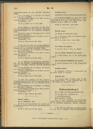 Post- und Telegraphen-Verordnungsblatt für das Verwaltungsgebiet des K.-K. Handelsministeriums 19290610 Seite: 4