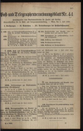 Post- und Telegraphen-Verordnungsblatt für das Verwaltungsgebiet des K.-K. Handelsministeriums