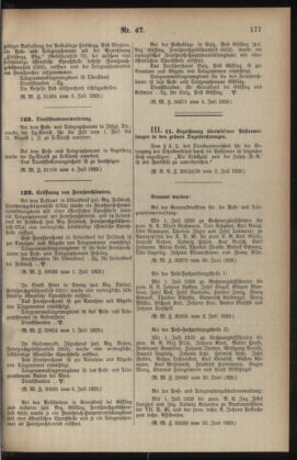 Post- und Telegraphen-Verordnungsblatt für das Verwaltungsgebiet des K.-K. Handelsministeriums 19290717 Seite: 3