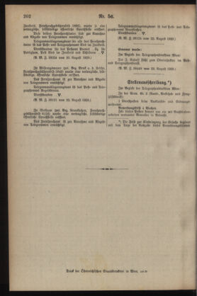 Post- und Telegraphen-Verordnungsblatt für das Verwaltungsgebiet des K.-K. Handelsministeriums 19290830 Seite: 2