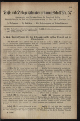 Post- und Telegraphen-Verordnungsblatt für das Verwaltungsgebiet des K.-K. Handelsministeriums